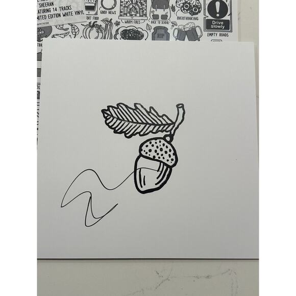 Ed Sheeran Autumn Variations White Vinyl & Signed Art Card Autographed #2 - Picture 4 of 9